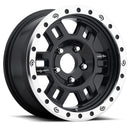 16x7 Vision 398 Manx Compete Black Machined 5x114.3 5x4.5 ET0 Wheel Rim-2