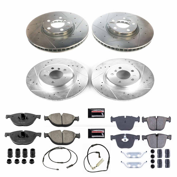 PowerStop Z23 Daily Driver Carbon-Fiber Ceramic Brake Pad and Drilled & Slotted