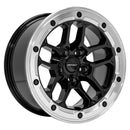 17x8 Defiant DF01 Gloss Black Milled Ring 5x127 5x5 ET12 Wheel Rim