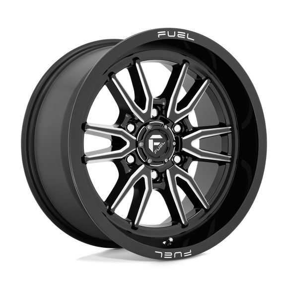 18x9 Fuel Off-Road D761 Clash Gloss Black Milled 6x120 ET1 CB67.06 Wheel Rim