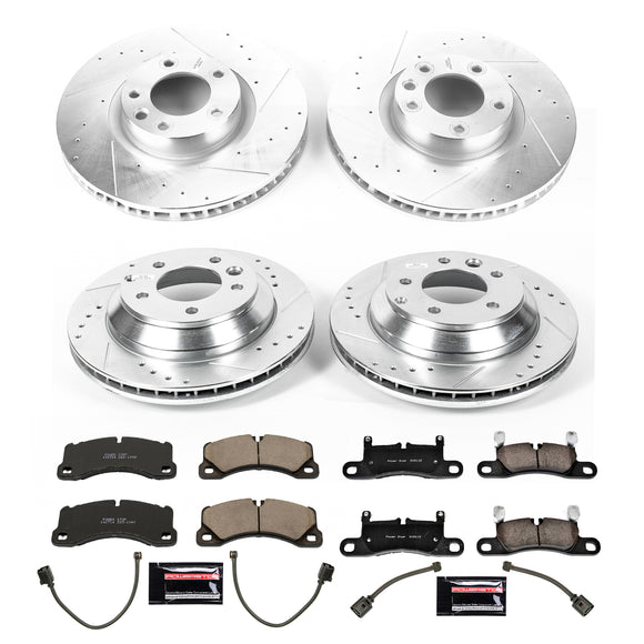 PowerStop Z23 Daily Driver Carbon-Fiber Ceramic Brake Pad and Drilled & Slotted