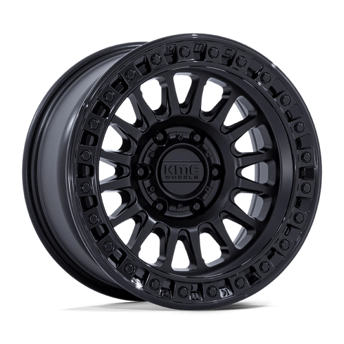 20X9 KMC KM552 IMS Matte Black W/ Gloss Black Lip 8x165.1 ET0 Wheel Rim