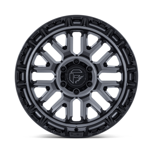 20x10 Fuel Off-Road FC890 Rail Gloss Gunmetal Gloss Black Lip 5x127 ET-18 Wheel