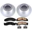 PowerStop Genuine Geomet Coated Rotor and Low-Dust Ceramic Brake Pad Kit