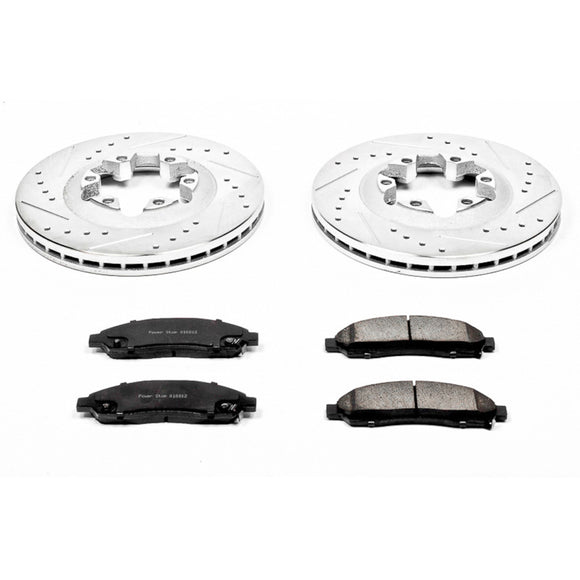 PowerStop Z23 Daily Driver Carbon-Fiber Ceramic Brake Pad and Drilled & Slotted