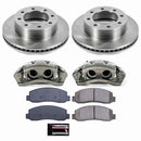 PowerStop OE Stock Replacement Low-Dust Ceramic Brake Pad, Rotor and Caliper Kit