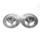 PowerStop Evolution Drilled Slotted Rotors Pair Front For BMW 545i