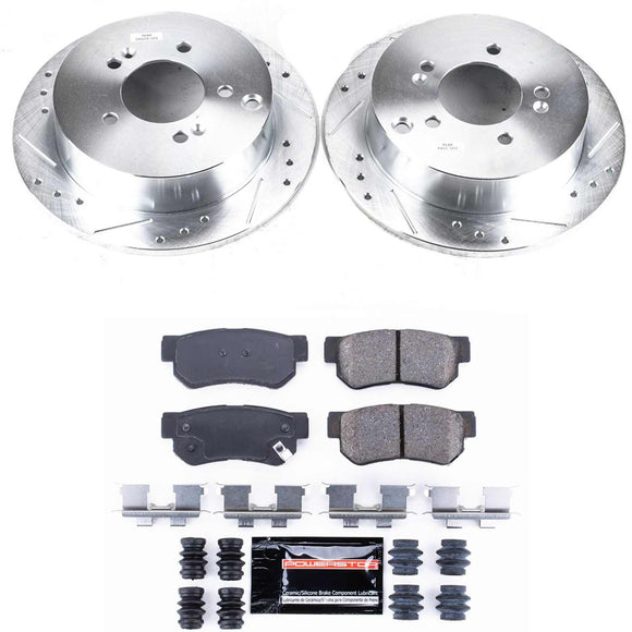 PowerStop Z23 Daily Driver Carbon-Fiber Ceramic Brake Pad and Drilled & Slotted