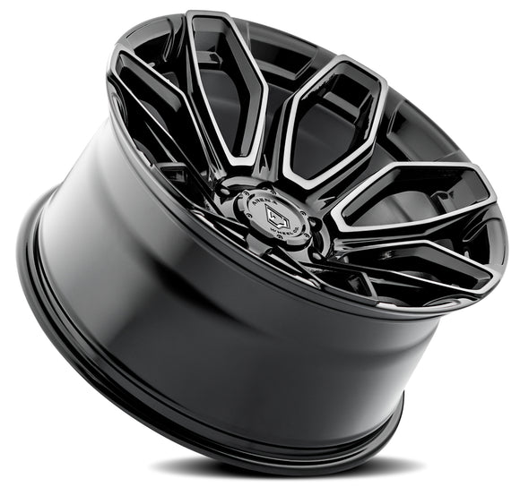 20x9 Arena Wheel Cobra Glossy Black Brushed Ddt Face Clear 6x139.7 ET20 CB106.1