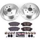 PowerStop Z23 Daily Driver Carbon-Fiber Ceramic Brake Pad and Drilled & Slotted Rotor Kit