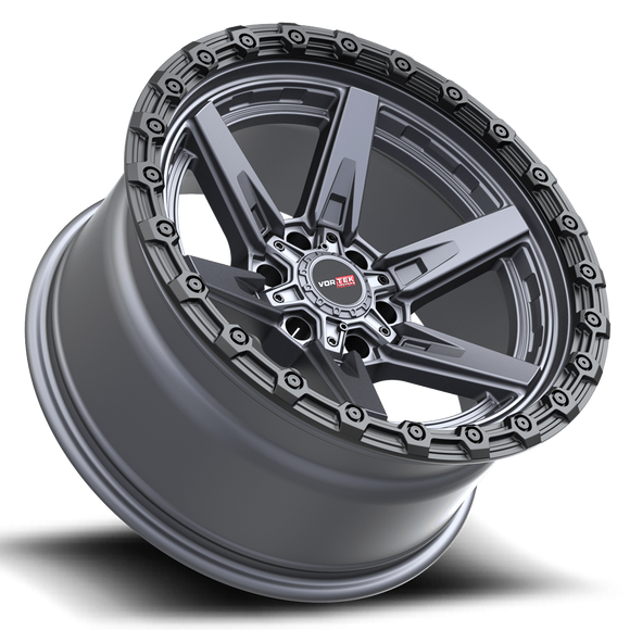 20x10 Vortek VRT-602 Argon Matte Titanium 6x135 ET-12 CB106.1 Wheel