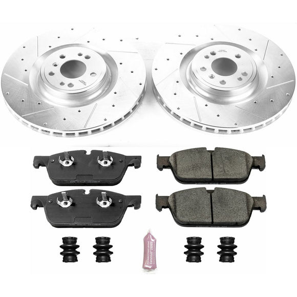 PowerStop Z23 Daily Driver Carbon-Fiber Ceramic Brake Pad and Drilled & Slotted