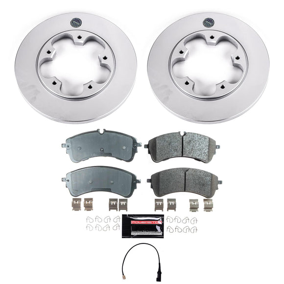 PowerStop OE Stock Replacement Low-Dust Ceramic Brake Pad and Rotor Kit