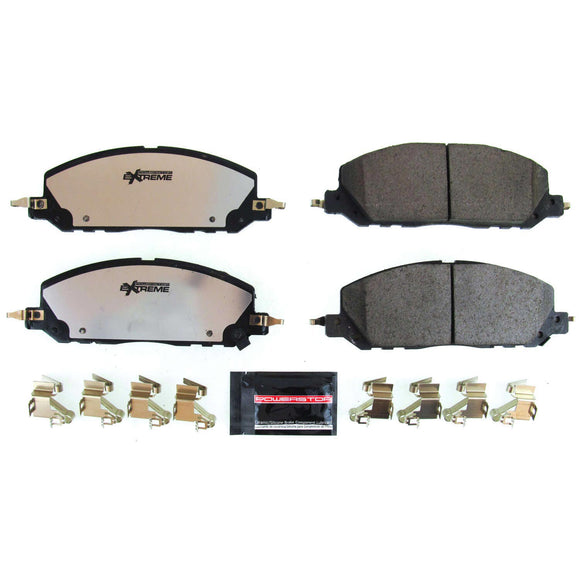 PowerStop Z36 Truck And Tow Carbon-Fiber Ceramic Brake Pads With Hardware