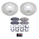 PowerStop Semi-Coated Rotor and Low-Dust Ceramic Brake Pad Kit