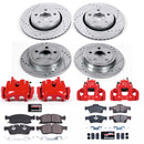 PowerStop Z23 Daily Driver Carbon-Fiber Ceramic Pads Drilled & Slotted Rotor & C
