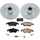 PowerStop Genuine Geomet Coated Rotor and Carbon-Fiber Ceramic Brake Pad Kit