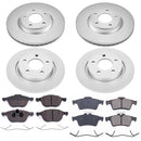 PowerStop Genuine Geomet Coated Rotor and Low-Dust Ceramic Brake Pad Kit