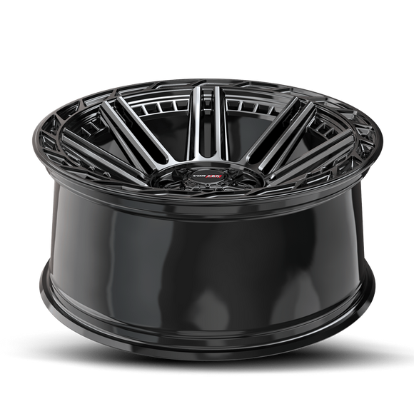 24x11 Vortek VRP-501 Turbo Gloss Black 6x135 ET-24 CB106.1 Wheel Rim