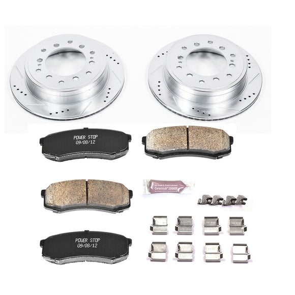 PowerStop Z23 Daily Driver Carbon-Fiber Ceramic Brake Pad and Drilled & Slotted