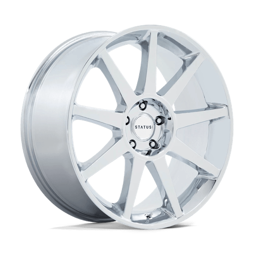 22X9.5 Status Mammoth Chrome 5X127 5X5 ET30 Wheel Rim