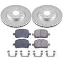 PowerStop Genuine Geomet Coated Rotor and Low-Dust Ceramic Brake Pad Kit