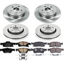 PowerStop OE Stock Replacement Low-Dust Ceramic Brake Pad and Rotor Kit