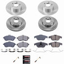 PowerStop OE Stock Replacement Low-Dust Ceramic Brake Pad and Rotor Kit