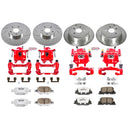 PowerStop Z26 Street Performance Ceramic Brake Pad, Drilled Slotted Rotor, and C