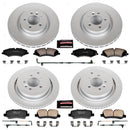 PowerStop Genuine Geomet Coated Rotor and Carbon-Fiber Ceramic Brake Pad Kit