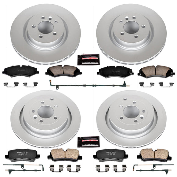 PowerStop Genuine Geomet Coated Rotor and Carbon-Fiber Ceramic Brake Pad Kit