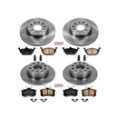 PowerStop OE Stock Replacement Low-Dust Ceramic Brake Pad and Rotor Kit