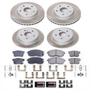 PowerStop Semi-Coated Rotor and Low-Dust Ceramic Brake Pad Kit