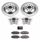 PowerStop OE Stock Replacement Low-Dust Ceramic Brake Pad, Rotor and Caliper Kit