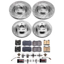 PowerStop OE Stock Replacement Low-Dust Ceramic Brake Pad and Rotor Kit