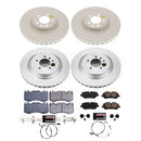 PowerStop Genuine Geomet Coated Rotor and Carbon-Fiber Ceramic Brake Pad Kit