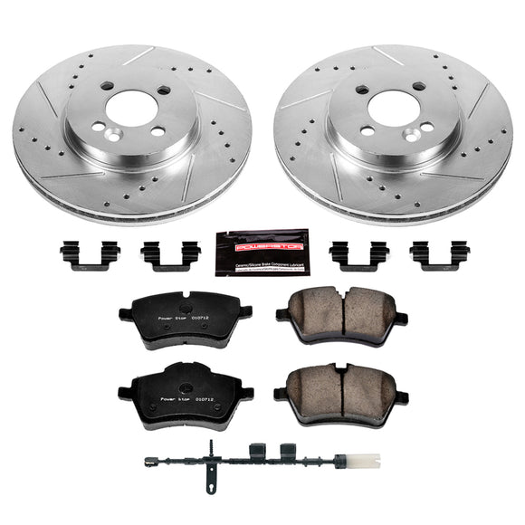 PowerStop Z23 Daily Driver Carbon-Fiber Ceramic Brake Pad and Drilled & Slotted
