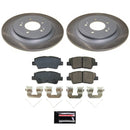 PowerStop Semi-Coated Rotor and Low-Dust Ceramic Brake Pad Kit