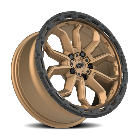 17x8 Vision 405 Korupt Satin Bronze 5x120 ET30 Wheel Rim