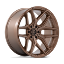 17x9 Fuel Off-Road Flux Platinum Bronze 6x139.7 ET1 CB106.1 Wheel Rim