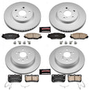 PowerStop Genuine Geomet Coated Rotor and Low-Dust Ceramic Brake Pad Kit