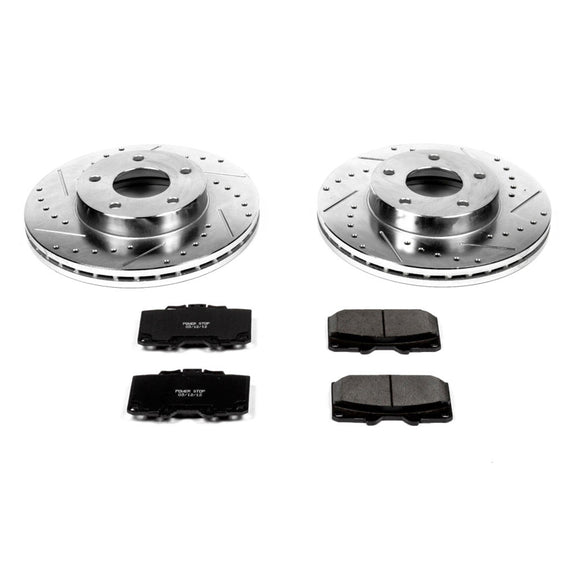 PowerStop Z23 Daily Driver Carbon-Fiber Ceramic Brake Pad and Drilled & Slotted