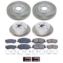 PowerStop Semi-Coated Rotor and Low-Dust Ceramic Brake Pad Kit