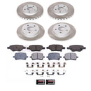 PowerStop Semi-Coated Rotor and Low-Dust Ceramic Brake Pad Kit
