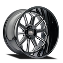 24x14 Cali Off-Road Auburn Gloss Black Milled 8x170 ET-76 CB125.2 Wheel Rim