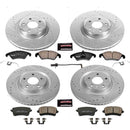 PowerStop Z23 Daily Driver Carbon-Fiber Ceramic Brake Pad and Drilled & Slotted