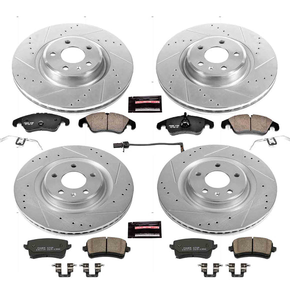 PowerStop Z23 Daily Driver Carbon-Fiber Ceramic Brake Pad and Drilled & Slotted