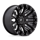 20x10 Fuel Off-Road D828 Quake Gloss Black Milled 6x139.7 ET-18 CB106.1 Wheel