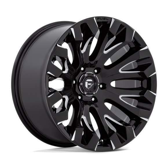 20x10 Fuel Off-Road D828 Quake Gloss Black Milled 6x139.7 ET-18 CB106.1 Wheel