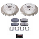 PowerStop Semi-Coated Rotor and Low-Dust Ceramic Brake Pad Kit